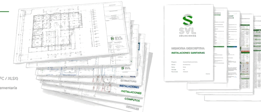 Planos, memorias y documentación técnica organizada